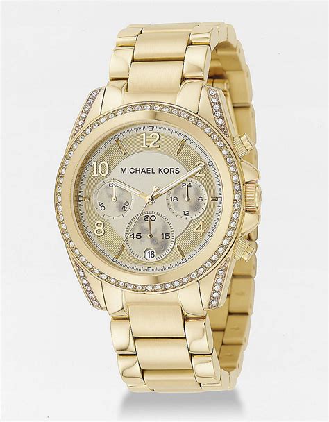 michael kors crystal watch gold women& 39|Michael Kors diamond watch women's.